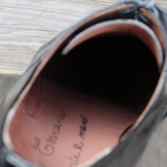 Black Genuine Eel Skin Derby, Handmade in Italy, Men's Size 8.5, GUC - Picture 11 of 15